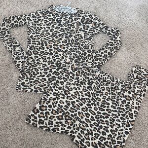 Leopard Print Kids Pajamas